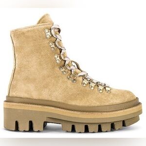 All Saints Wanda Shearling Bootie in Sand Brown size 40 or US 10.